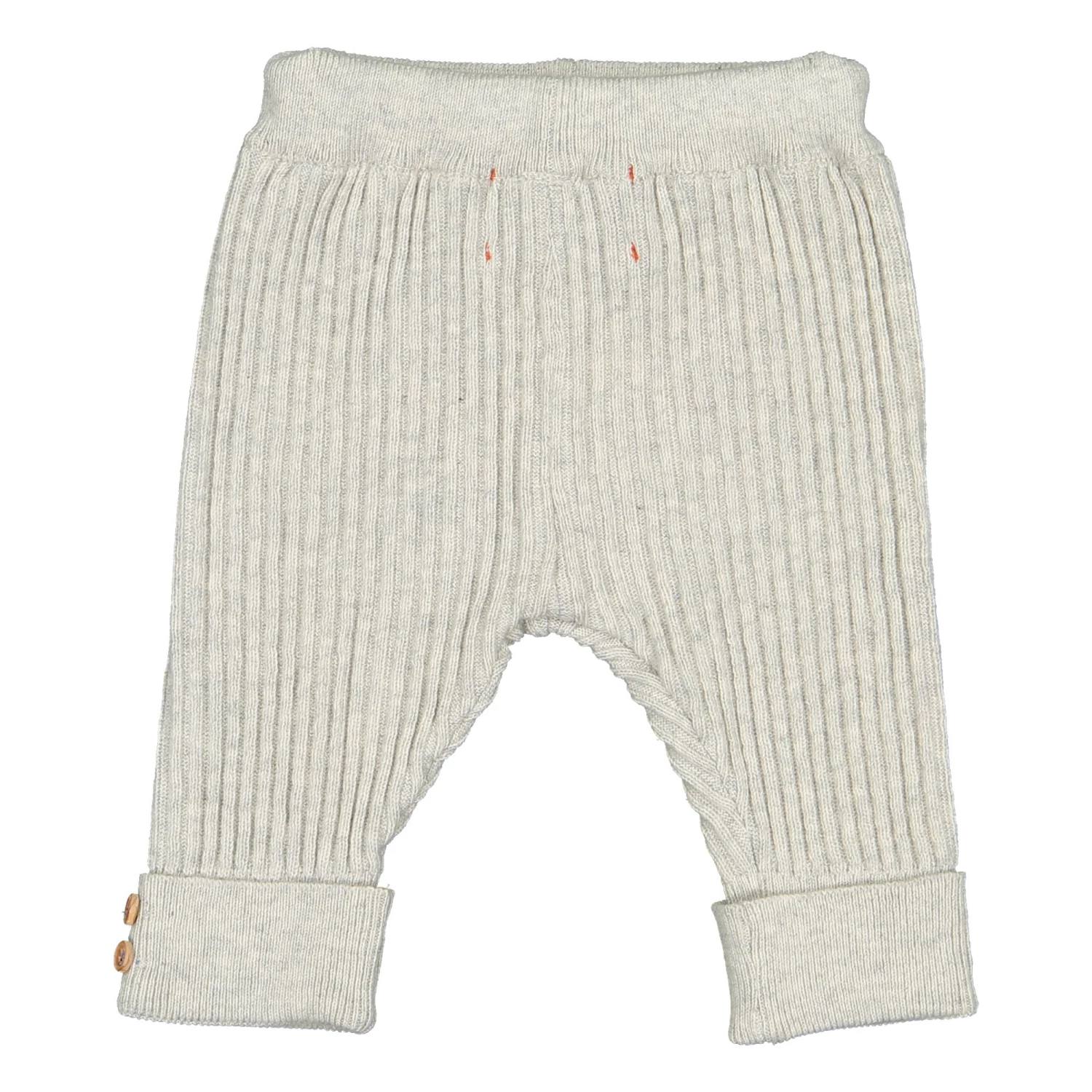 Organic Cotton Knitted Trousers Light grey Piupiuchick Fashion Baby 2 Organic Cotton Knitted Trousers Light grey Piupiuchick Fashion Baby - Image 2
