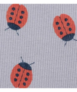 Organic Cotton Ladybird Babygrow Mauve Bobo Choses Fashion Baby -Baby Tops Elegant Store organic cotton ladybird babygrow mauve bobo choses fashion baby 2