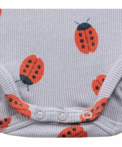 Organic Cotton Ladybird Babygrow Mauve Bobo Choses Fashion Baby -Baby Tops Elegant Store organic cotton ladybird babygrow mauve bobo choses fashion baby 3