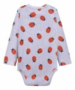 Organic Cotton Ladybird Babygrow Mauve Bobo Choses Fashion Baby -Baby Tops Elegant Store organic cotton ladybird babygrow mauve bobo choses fashion baby 4