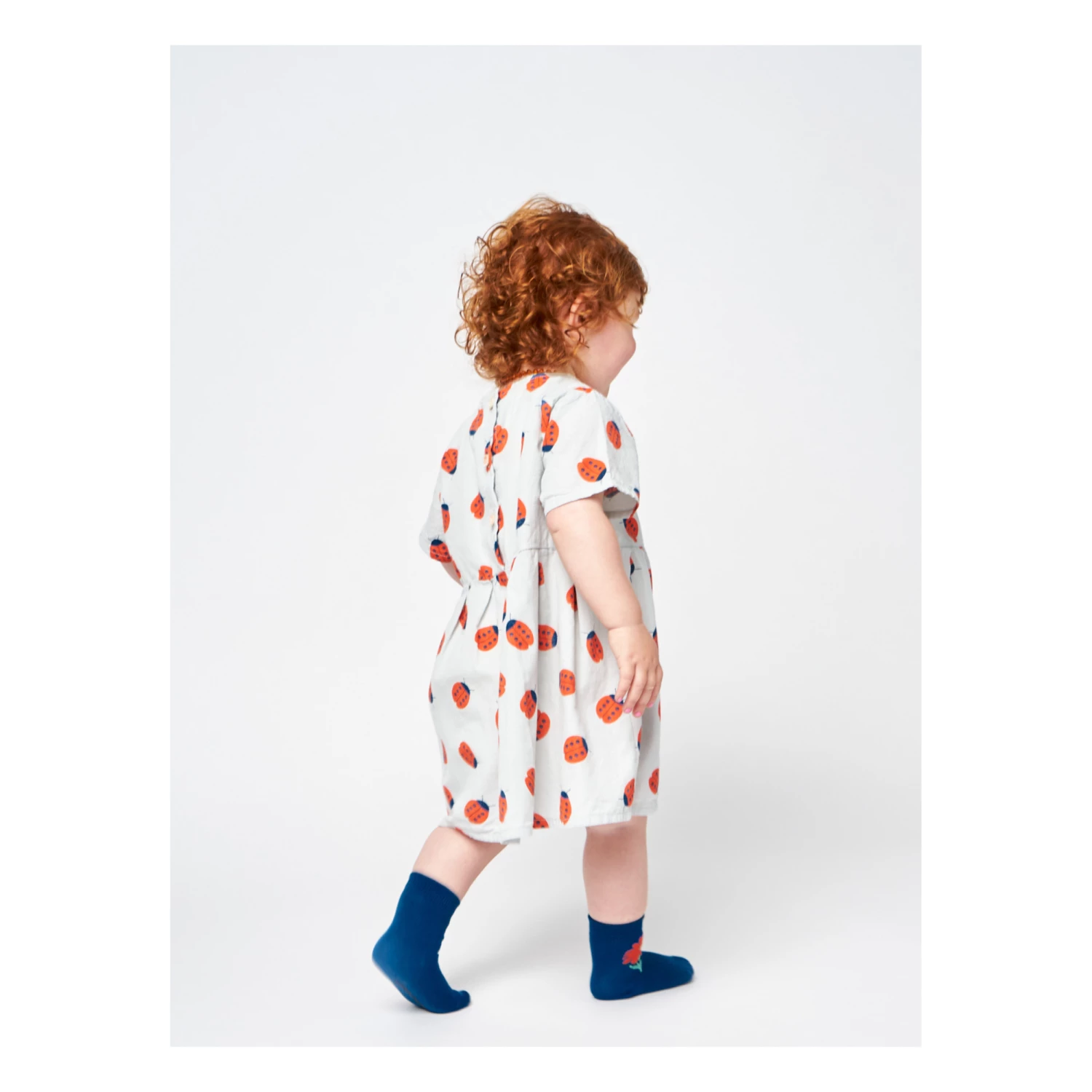 Organic Cotton Ladybird Dress Light grey Bobo Choses Fashion Baby 3 Organic Cotton Ladybird Dress Light grey Bobo Choses Fashion Baby - Image 3