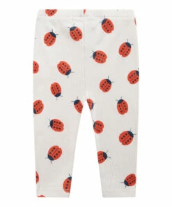 Organic Cotton Ladybird Leggings Ecru Bobo Choses Fashion Baby -Baby Tops Elegant Store organic cotton ladybird leggings ecru bobo choses fashion baby 2