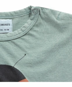 Organic Cotton Ladybird T-shirt Sage Bobo Choses Fashion Baby, Children -Baby Tops Elegant Store organic cotton ladybird t shirt sage bobo choses fashion baby children 3