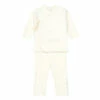 Organic Cotton Legging & Kimono Set Ecru Bamboo Baby Fashion Baby
