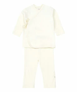 Organic Cotton Legging & Kimono Set Ecru Bamboo Baby Fashion Baby