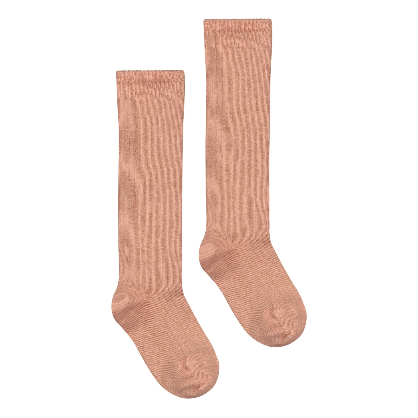 Organic Cotton Long Ribbed Socks Peach Gray Label Fashion Teen, Baby, Children 1 Organic Cotton Long Ribbed Socks Peach Gray Label Fashion Teen, Baby, Children