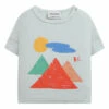 Organic Cotton Mountain T-shirt Green water Bobo Choses Fashion Baby, Children