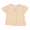 Organic Cotton Muslin Embroidered Blouse Powder pink Búho Fashion Baby