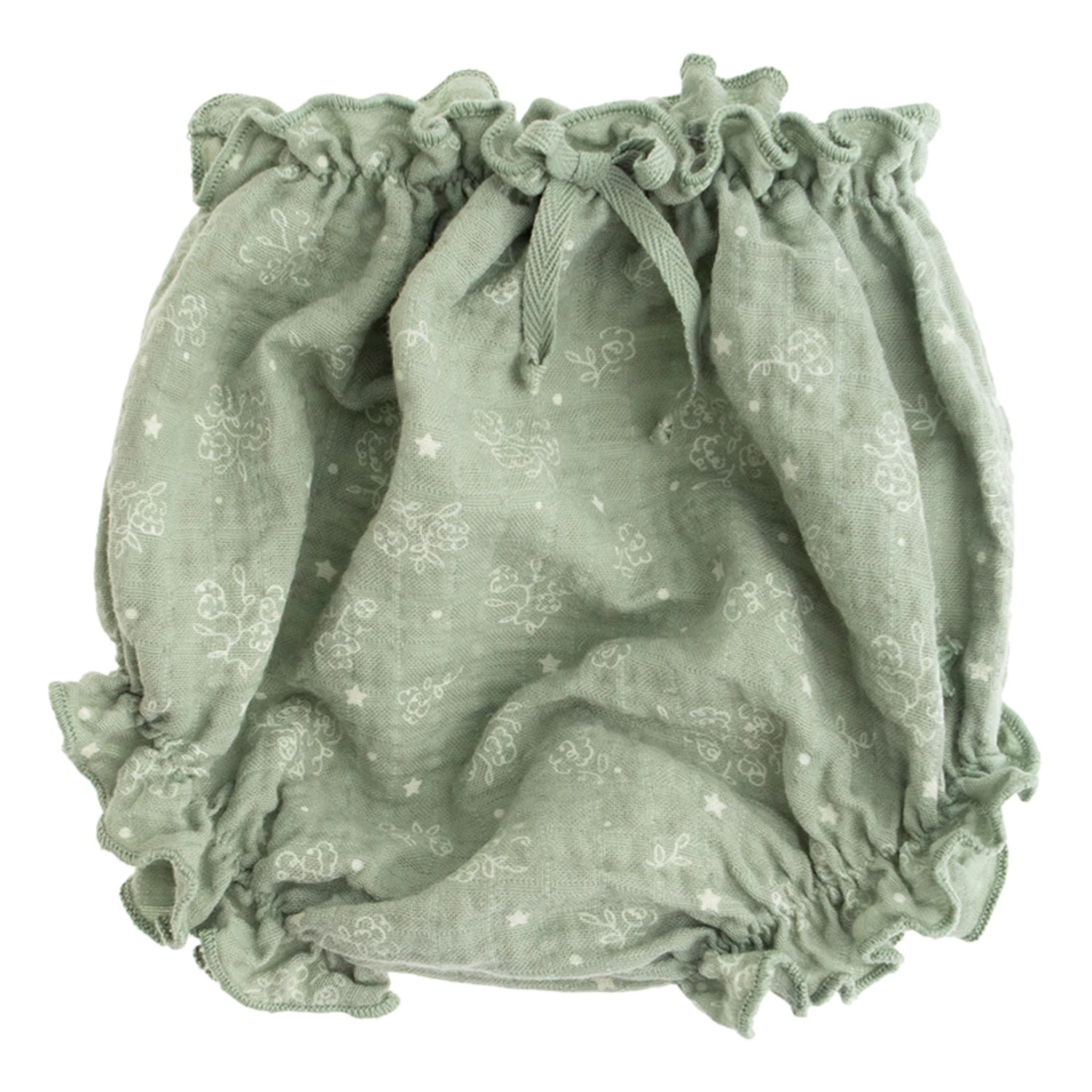 Organic Cotton Muslin Floral Bloomers Sage Tocoto Vintage Fashion Baby 1 Organic Cotton Muslin Floral Bloomers Sage Tocoto Vintage Fashion Baby