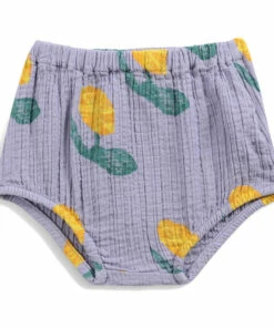 Organic Cotton Muslin Flower Bloomers Mauve Bobo Choses Fashion Baby