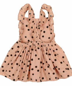 Organic Cotton Muslin Polka Dot Dress Dusty Pink Búho Fashion Baby -Baby Tops Elegant Store organic cotton muslin polka dot dress dusty pink b uacute ho fashion baby 2