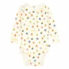 Organic Cotton Neighbor Babygrow White Oeuf NYC Fashion Baby