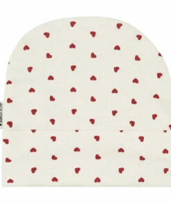 Organic Cotton Newborn Bonnet Red Poudre Organic Fashion Baby