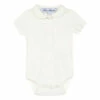 Organic Cotton Openwork Babygrow Ecru Tartine et Chocolat Fashion Baby