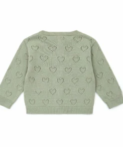 Organic Cotton Openwork Heart Cardigan Green Bonton Fashion Baby, Children 5 Organic Cotton Openwork Heart Cardigan Green Bonton Fashion Baby, Children -Baby Tops Elegant Store organic cotton openwork heart cardigan green bonton fashion baby children 2