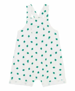 Organic Cotton Overalls White Petit Bateau Fashion Baby