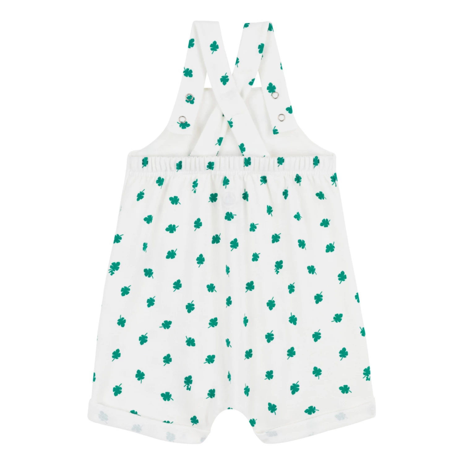Organic Cotton Overalls White Petit Bateau Fashion Baby 4 Organic Cotton Overalls White Petit Bateau Fashion Baby - Image 4
