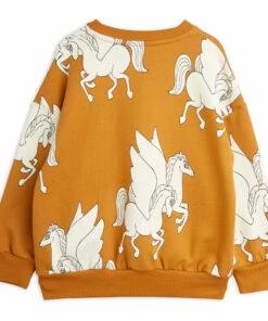 Organic Cotton Pegasus Sweatshirt Camel Mini Rodini Fashion Baby, Children -Baby Tops Elegant Store organic cotton pegasus sweatshirt camel mini rodini fashion baby children 2