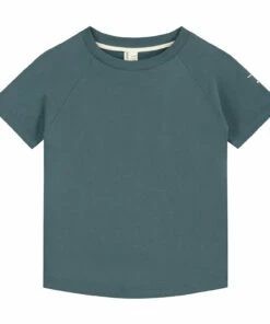 Organic Cotton Plain T-shirt Grey blue Gray Label Fashion Baby, Children