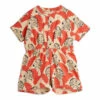 Organic Cotton Playsuit Orange Mini Rodini Fashion Baby, Children