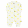 Organic Cotton Playsuit White Piupiuchick Fashion Baby