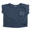 Organic Cotton Pocket T-shirt Navy blue Tocoto Vintage Fashion Baby