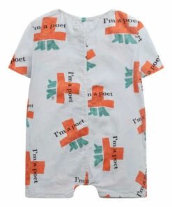 Organic Cotton Poet Playsuit Light blue Bobo Choses Fashion Baby -Baby Tops Elegant Store organic cotton poet playsuit light blue bobo choses fashion baby 5