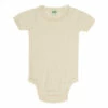 Organic Cotton Pointelle Babygrow Ecru FUB Fashion Baby