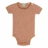 Organic Cotton Pointelle Babygrow Pale pink FUB Fashion Baby