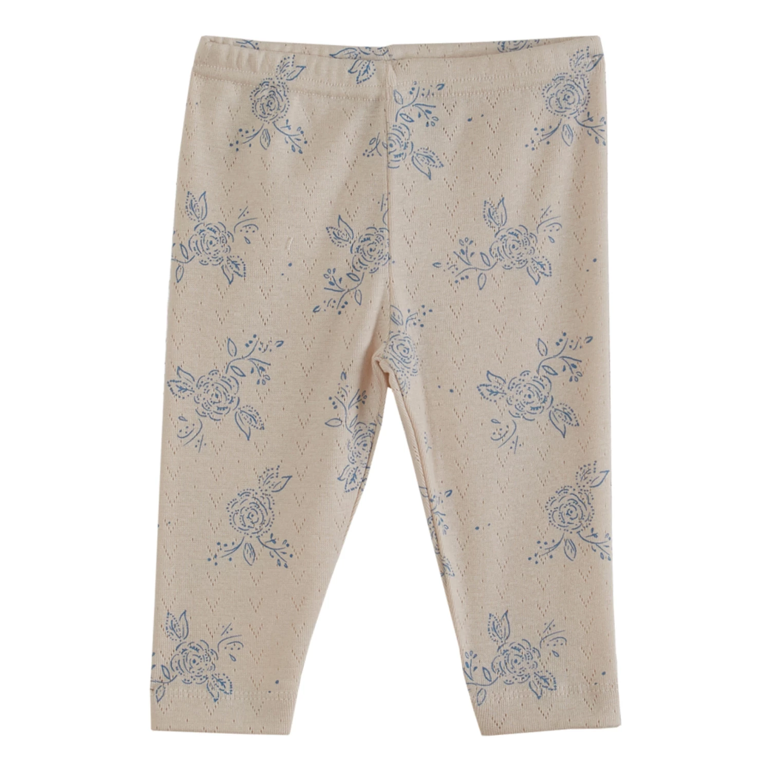 Organic Cotton Pointelle Leggings Ecru Emile et Ida Fashion Baby, Children 2 Organic Cotton Pointelle Leggings Ecru Emile et Ida Fashion Baby, Children - Image 2