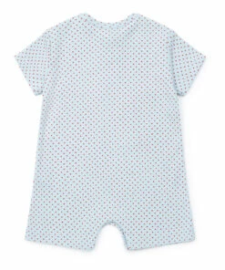 Organic Cotton Polka Dot Playsuit Blue Bonton Fashion Baby 5 Organic Cotton Polka Dot Playsuit Blue Bonton Fashion Baby -Baby Tops Elegant Store organic cotton polka dot playsuit blue bonton fashion baby 2