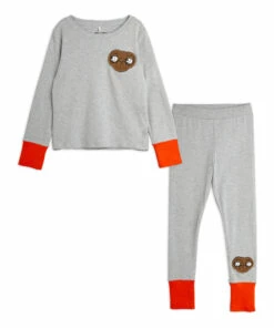 Organic Cotton Pyjama Set - Mini Rodini x E.T Capsule Grey Mini Rodini Fashion Baby, Children