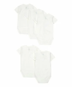 Organic Cotton Rabbit Baby Bodysuits - Set of 5 White Petit Bateau Fashion Baby 7 Organic Cotton Rabbit Baby Bodysuits - Set of 5 White Petit Bateau Fashion Baby -Baby Tops Elegant Store organic cotton rabbit baby bodysuits set of 5 white petit bateau fashion baby 3