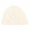 Organic Cotton Revers Hat Off white Gray Label Fashion Baby