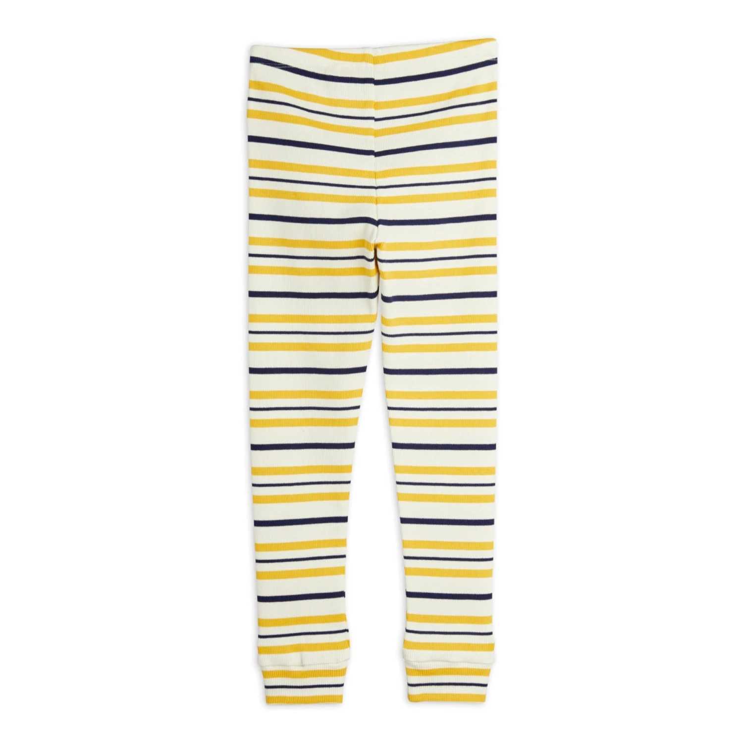 Organic Cotton Ribbed Leggings Yellow Mini Rodini Fashion Baby, Children 4 Organic Cotton Ribbed Leggings Yellow Mini Rodini Fashion Baby, Children - Image 4
