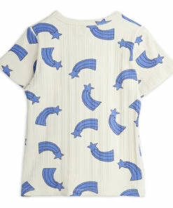 Organic Cotton Ribbed Star T-shirt Ecru Mini Rodini Fashion Baby, Children 5 Organic Cotton Ribbed Star T-shirt Ecru Mini Rodini Fashion Baby, Children -Baby Tops Elegant Store organic cotton ribbed star t shirt ecru mini rodini fashion baby children 2