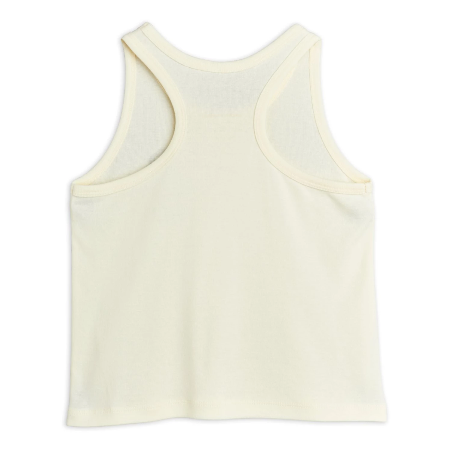 Organic Cotton Ribbed Tank Top Ecru Mini Rodini Fashion Baby, Children 3 Organic Cotton Ribbed Tank Top Ecru Mini Rodini Fashion Baby, Children - Image 3