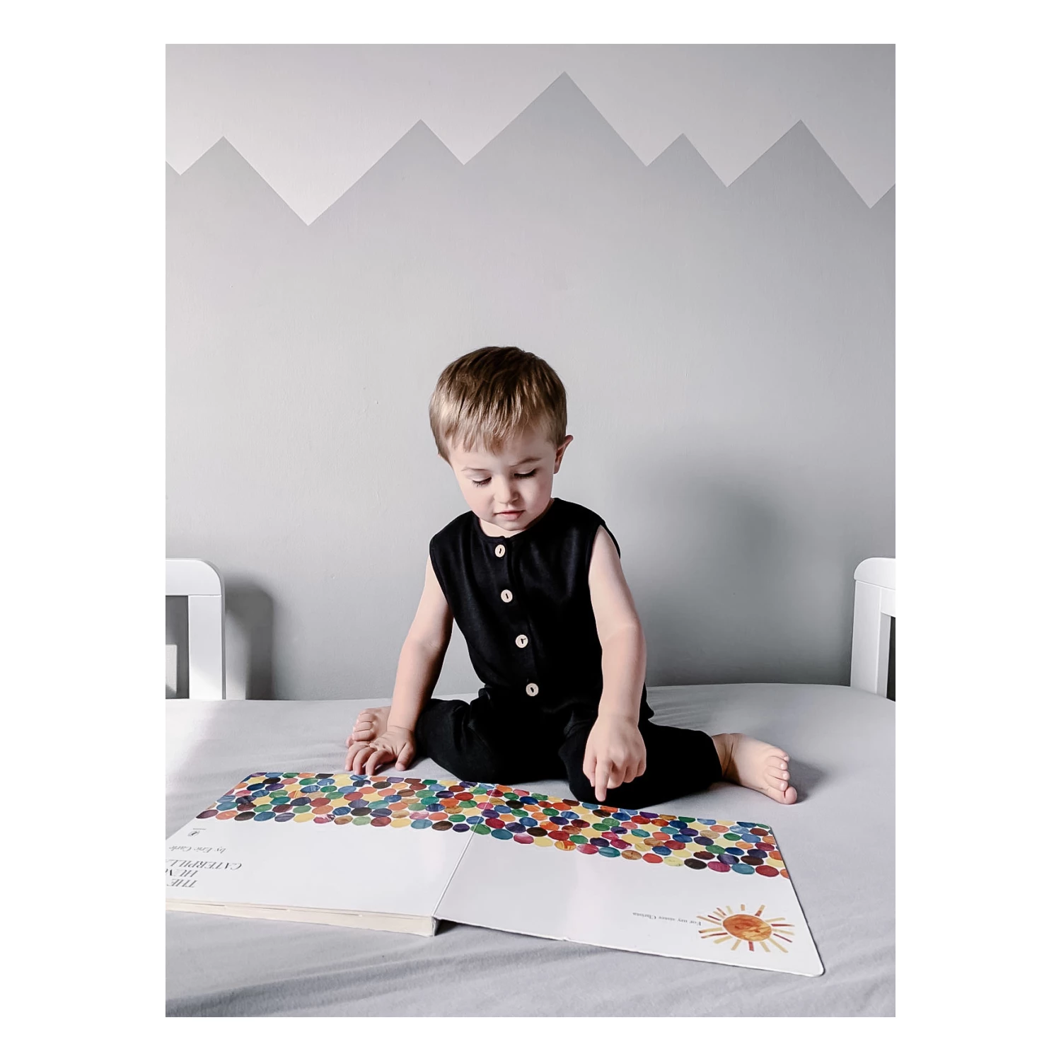 Organic Cotton Romper Black Bamboo Baby Fashion Baby 2 Organic Cotton Romper Black Bamboo Baby Fashion Baby - Image 2