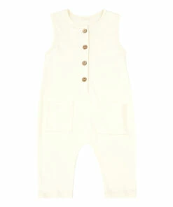 Organic Cotton Romper Cream Bamboo Baby Fashion Baby