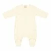 Organic Cotton Romper Off white Gray Label Fashion Baby