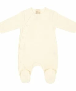 Organic Cotton Romper Off white Gray Label Fashion Baby