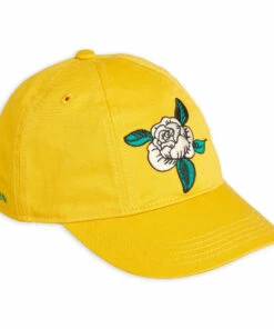 Organic Cotton Rose Cap Yellow Mini Rodini Fashion Baby, Children