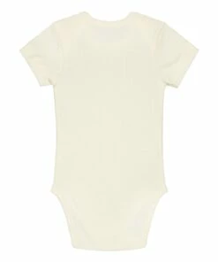 Organic Cotton Short Sleeve Bodysuits - Set of 2 Off white Gray Label Fashion Baby -Baby Tops Elegant Store organic cotton short sleeve bodysuits set of 2organic cotton short sleeve bodysuits set of 2 off white gray label fashion baby 2