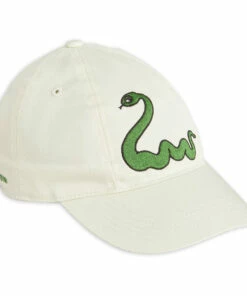 Organic Cotton Snake Cap Ecru Mini Rodini Fashion Baby, Children