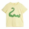 Organic Cotton Snake T-shirt Yellow Mini Rodini Fashion Baby, Children