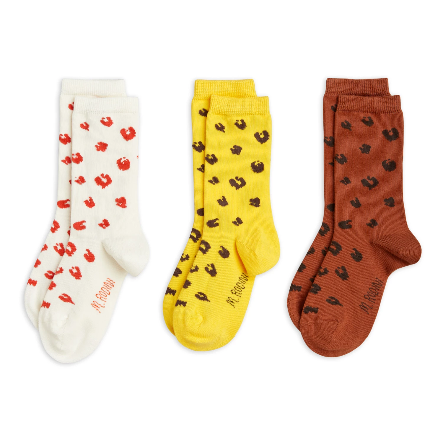 Organic Cotton Socks - Set of 3 Ochre Mini Rodini Fashion Baby, Children 1 Organic Cotton Socks - Set of 3 Ochre Mini Rodini Fashion Baby, Children