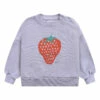 Organic Cotton Strawberry Baby Sweatshirt Mauve Bobo Choses Fashion Baby