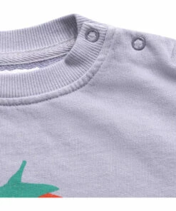 Organic Cotton Strawberry Baby Sweatshirt Mauve Bobo Choses Fashion Baby -Baby Tops Elegant Store organic cotton strawberry baby sweatshirt mauve bobo choses fashion baby 3