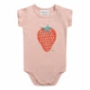 Organic Cotton Strawberry Babygrow Pale pink Bobo Choses Fashion Baby