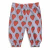 Organic Cotton Strawberry Joggers Mauve Bobo Choses Fashion Baby